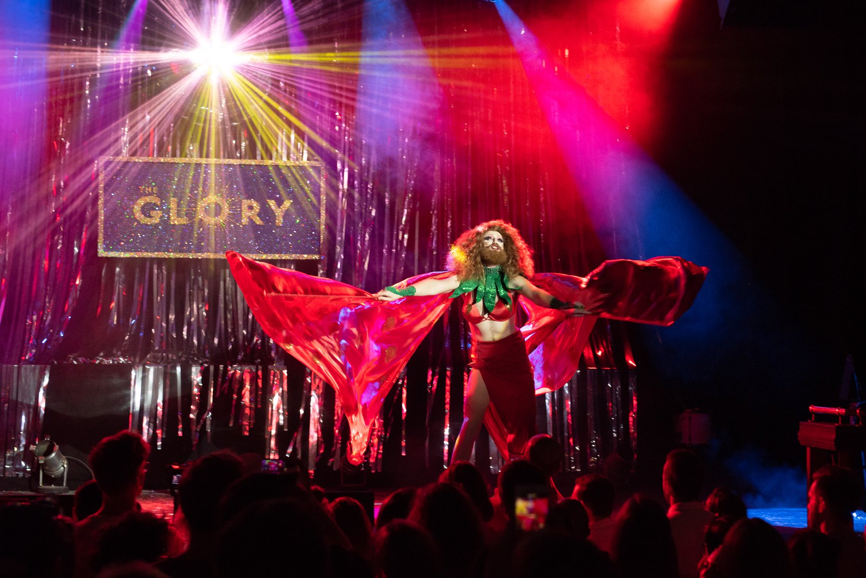Drag performer on The Glory Stage