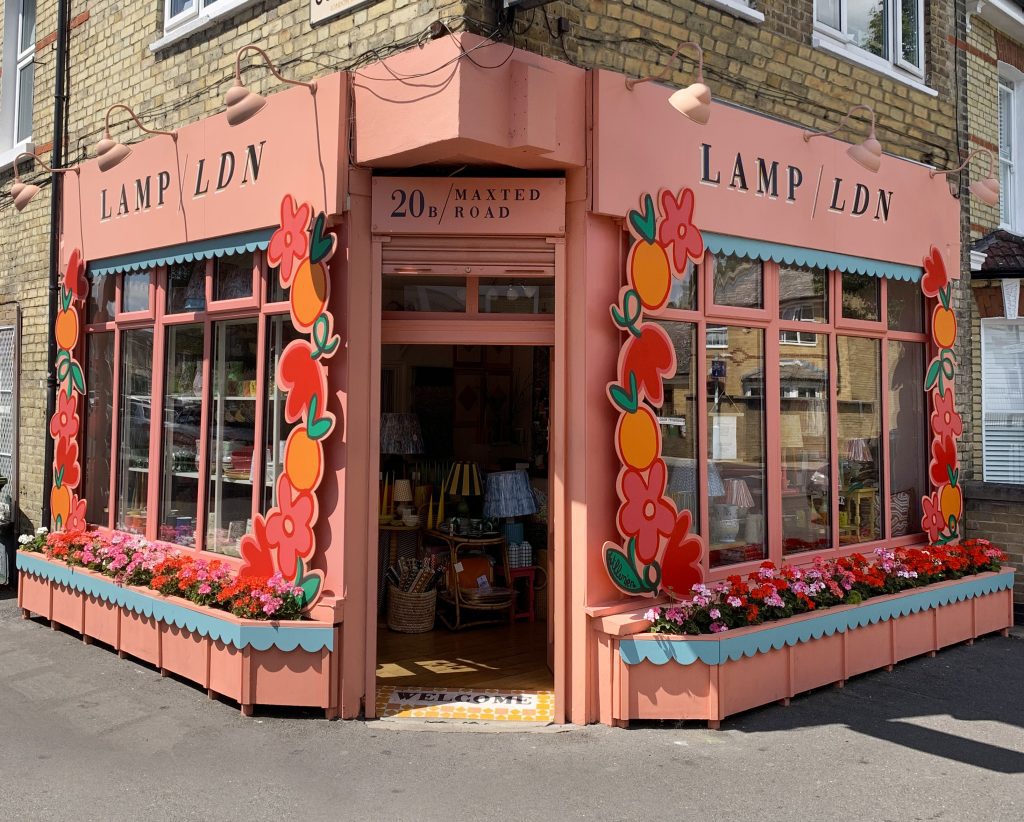 Exterior storefront of Lamp LDN in Peckham London