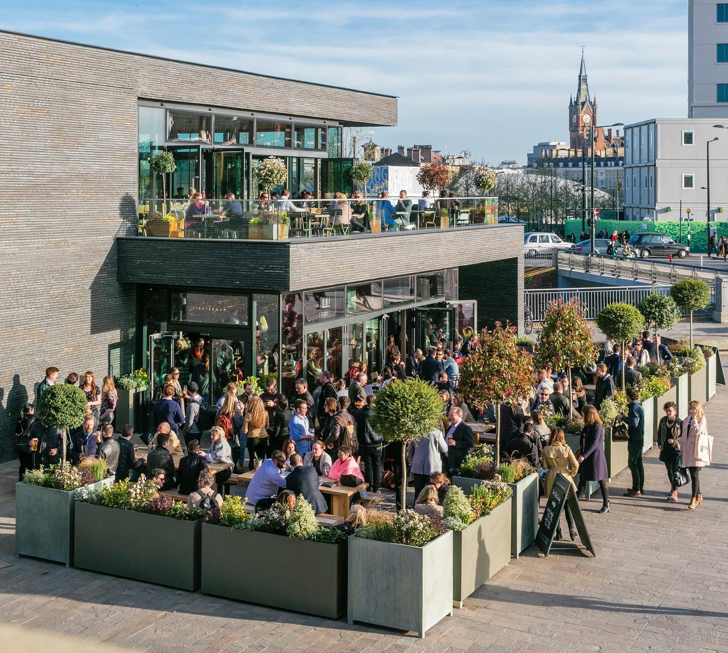 the lighterman terrace and beer garden