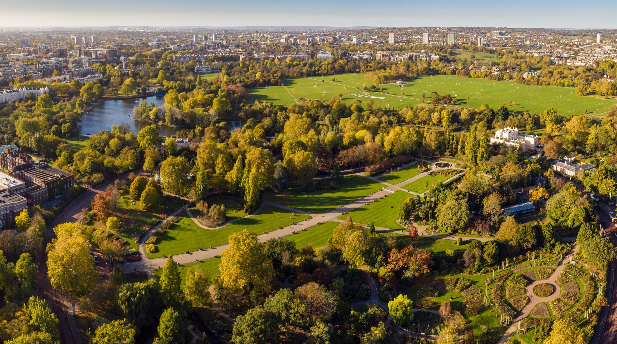 trees and greenspace at regent's park